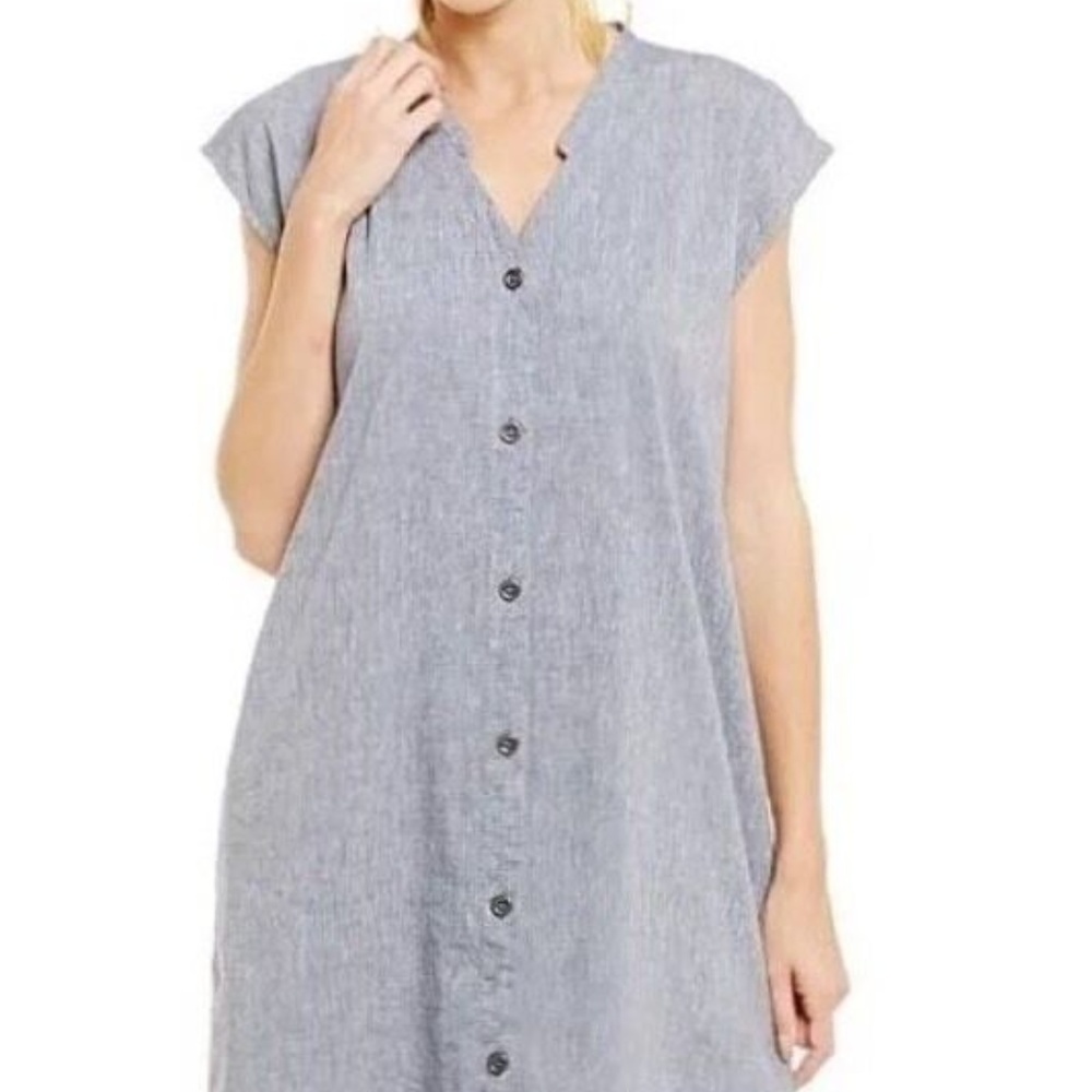 Eileen Fisher Chambray Dress - XS